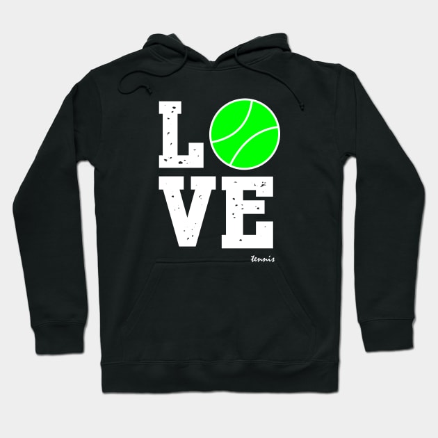 LOVE TENNIS Hoodie by King Chris